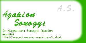 agapion somogyi business card